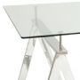 A Frame Glass Top Desk
